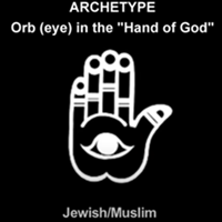 ARCHETYPE: Orb (eye) in the "Hand of God"
Jewish