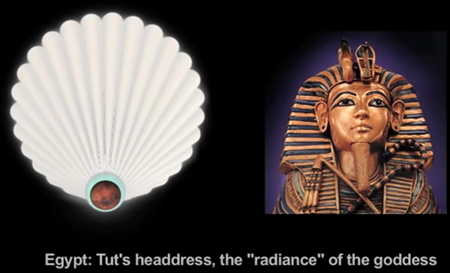 Egypt : Tut's headdress, the "radiance" of the goddess