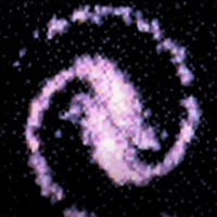 ペラットの渦巻銀河のシミュレーション