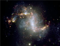 棒状の渦巻き銀河NGC1313